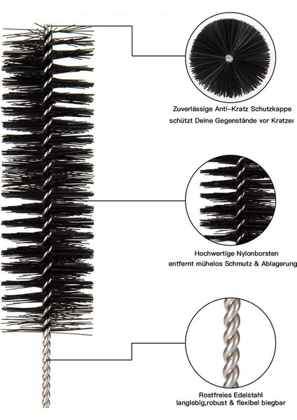 Fırçalar Temizleme Fırçaları, 13 Adet Şişe Temizleme Fırçaları Süt Tüpü Fırça Naylon Tüp Fırça Seti Test Tüpü Temizleme Çaydanlık Memesi Içme Pipetleri Için (Yurt Dışından) fiyatları