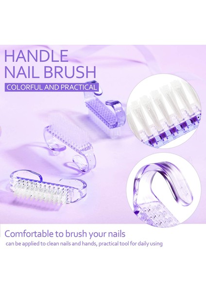 Fırçalar 4 Parça Saplı Tırnak Fırçası Tırnak Ovma Temizleme Fırçası Tırnak Fırçaları Plastik Ayak Tırnağı Temizleme Fırçası, 2,6 x 0,5 x 1,4 Inç (Mor) (Yurt Dışından) modelleri