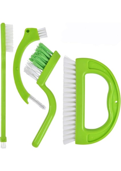 Fırçalar 4'lü Temizleme Fırçası Seti, Boşluk Temizleme Aletleri, Derz Fırçası Kaymaz Sap, Mutfak, Banyo Için Naylon Kıllı Bulaşık Temizleme Fırçaları (Yurt Dışından)