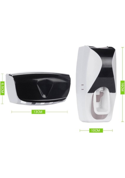 Wikor Diş Fırçası Tutacağı Diş Macunu Dispenseri Seti Toz Geçirmez Süper Yapışkan Pedli Duvara Monte Eller Serbest Diş Macunu Sıkacağı (Yurt Dışından) fiyatları