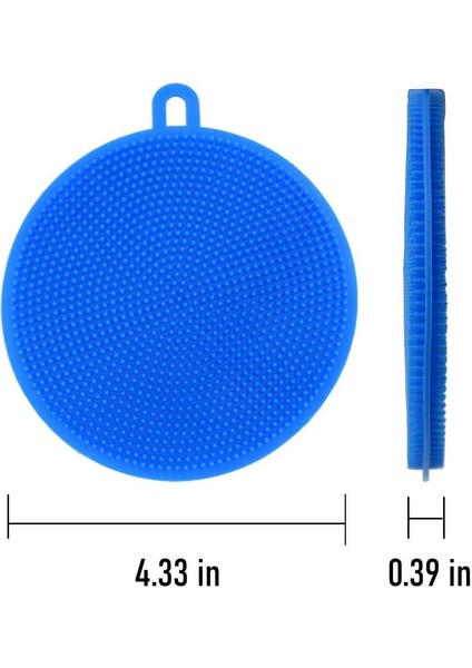 Fırçalar Silikon Bulaşık Makinesi, 7'li Paket Silikon Sünger Bulaşık Fırçası Gıda Sınıfı Bpa Içermeyen Yeniden Kullanılabilir Kauçuk Sünger Bulaşık Makinesi (Yurt Dışından)