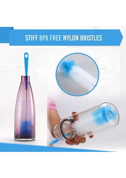 Fırçalar 5'li Paket Fırça Temizleyici - Uzun Su Şişesi ve Pipet Temizleme Fırçası - Mutfak Tel Ovma Seti (Yurt Dışından) modelleri