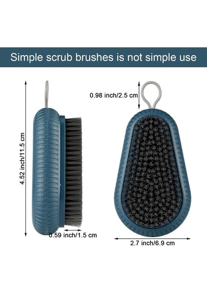 Fırçalar 2 Parça Ovma Fırçaları Çok Amaçlı Ağır Hizmet Ovma Fırçası Yumuşak Ovma Fırçası Seti Çamaşırlar Için Ayakkabı, Banyo, Duş, Lavabo, Yer (Yurt Dışından) fiyatları