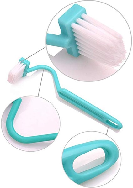 Fırça 4 Parça Taşınabilir Tuvalet Fırçası Banyo Fırçası Fırça Işık Ev Duş V-Eğrisi Temizleme Fırçası, Banyo Plastik Uzun Sap, Rastgele Renk (Yurt Dışından) fırsatları