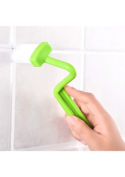 Fırça 4 Parça Taşınabilir Tuvalet Fırçası Banyo Fırçası Fırça Işık Ev Duş V-Eğrisi Temizleme Fırçası, Banyo Plastik Uzun Sap, Rastgele Renk (Yurt Dışından) indirimleri