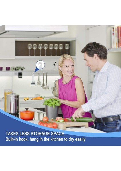 Fırçalar Sebze Fırçası - Patates Ovma Fırçası, Kancalı Kaymaz Dayanıklı Sap, Kullanımı ve Saklanması Kolay, Patates, Turp, Temizleme ve Soyma Için Mükemmel, 2 Paket (Yurt Dışından) indirimleri