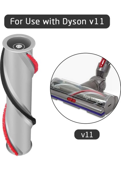 Dyson V11 Elektrikli Süpürge Için QOO100 Fırçalar Fırça Rulosu, Fırça Rulosu Tutucu Parça No. 970135-01, 970135-02 (V11 Modelleri Için) (Yurt Dışından) modelleri