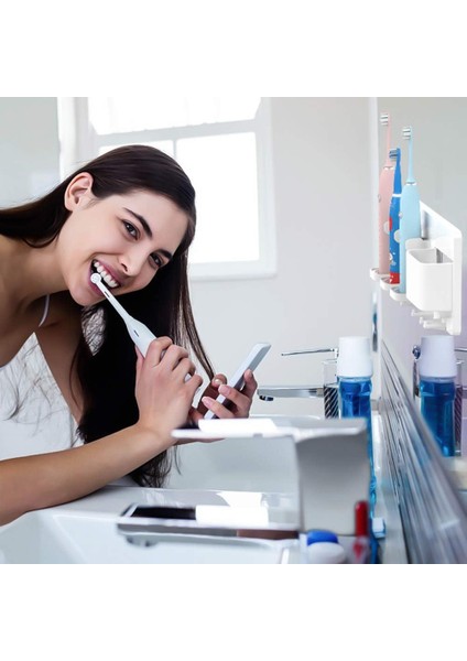 Fırçalar Simpletome Stick-On Elektrikli Diş Fırçası Tutucu Duvara Monte Jilet Askı Banyo Organizatör Abs (Beyaz) (Yurt Dışından) fırsatları