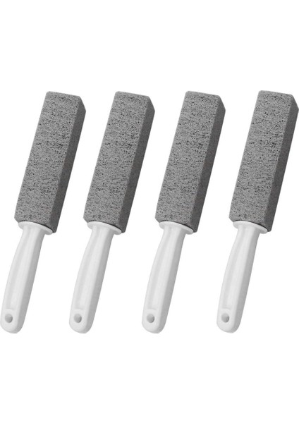 Fırçalar 4 Adet Ponza Taşı Temizleme Fırçası Saplı Temizleyici Tuvalet Fırçası Wc Için Mutfak / Izgara / Banyo / Klozet / Havuz (Yurt Dışından) indirimleri