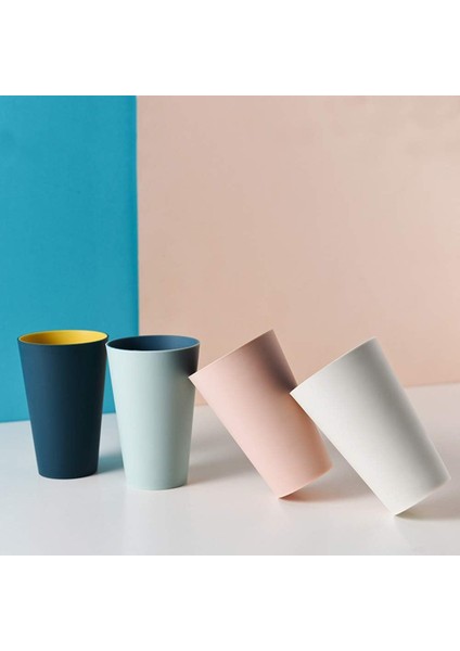 Fırçalar 4 Parçalı Plastik Gargara Seti, Kırılmaz Su Bardağı, Normal Diş Fırçası Tutucusu, Yeniden Kullanılabilir Su Bardağı (Yurt Dışından) modelleri