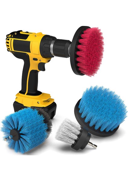 Fırçalar Matkap Fırçası - Temizlik Malzemeleri - Set - Banyo Aksesuarları - 4 Sert Fırça (Yurt Dışından) fiyatları