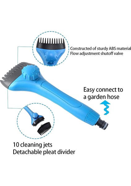 Fırçalar Havuz Filtresi Temizleyici Temizleme Fırçası, Havuz ve Spa Filtre Kartuşu Temizleme Aracı Ayar Düğmeli El Tipi Filtre Jet Temizleyici (Yurt Dışından) modelleri