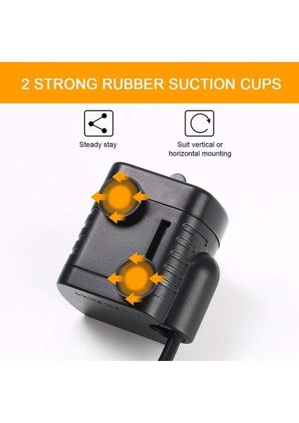 Fırçalar Dalgıç Su Pompası, Akvaryum Pompası Ayarlanabilir 200L/H 3W Ultra Sessiz Catit USB Pompası Gölet Balık Tankı Çeşmesi Balık Tankı 1.4 M Kablo (Yurt Dışından) indirimleri