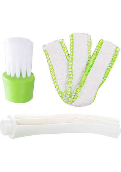 Araba Havalandırma Için QOO100 Fırçalar Mini Duster, 3'lü Otomotiv Klima Temizleyici ve Fırça Seti, Klavye Pencere Yaprakları Panjur Panjur Için Toz Toplayıcı Temizleme Bezi Aracı (Yurt Dışından)
