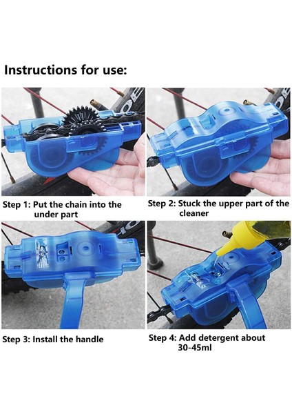 Fırçalar Bisiklet Zinciri Temizleyici 3D Temiz Bisiklet Zinciri Her Tür Bisiklet ve Dağ Bisikleti Için Bisiklet Zinciri Temizleyici (Yurt Dışından) fırsatları