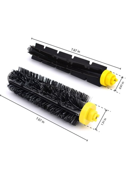 Fırçalar Irobot Roomba 600 700 Serisi Için 3 Takım Rulo Fırça Yedek Parçası (Yurt Dışından)
