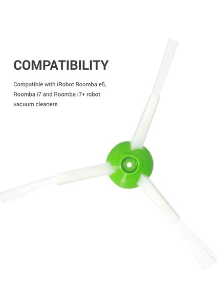 Fırçalar Yedek Fırça Seti, Irobot Roomba E/i Serisi Vakum Aksesuar Fırçası 3x Fırça Modülüne Uyar, E5 I7 I7+ Modellerine Uyar (Yurt Dışından) fiyatları