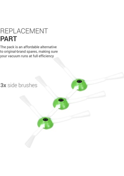 Fırçalar Yedek Fırça Seti, Irobot Roomba E/i Serisi Vakum Aksesuar Fırçası 3x Fırça Modülüne Uyar, E5 I7 I7+ Modellerine Uyar (Yurt Dışından) modelleri