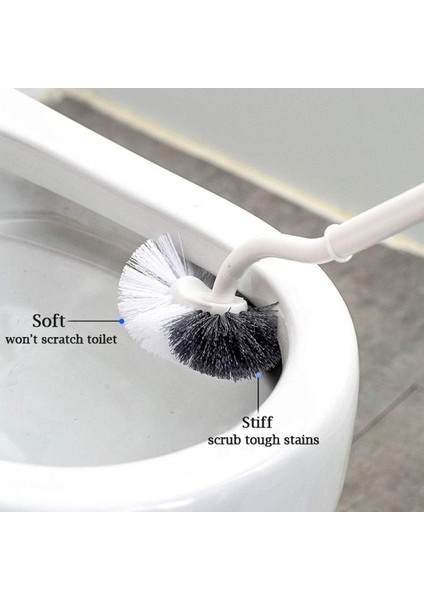 Fırçalar 2pcs Tuvalet Fırçası Plastik Uzun Saplı Tuvalet Fırçası, Tuvalet Ev Için Güçlü Kıllar Ile, Derin Temizlik (Yurt Dışından) fırsatları