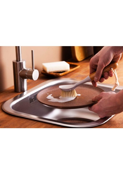 Fırçalar Standart Bej Bambu Bulaşık Fırçası (Yurt Dışından) indirimleri