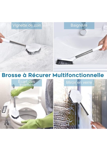 Fırçalar Tuvalet Fırçası ve Silikon Tuvalet Tutacağı - Duvara Montajlı ve Hızlı Kuruyan Set Banyo Aksesuarları ile 2'li Set (Yurt Dışından) modelleri