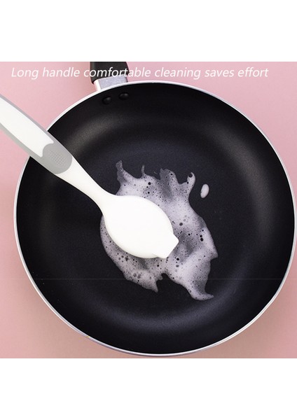 Fırçalar 3 Silikon Uzun Saplı Tava Fırçaları, Mutfak Ev Dekontaminasyon Bulaşık Yıkama Fırçaları, Temizleme Fırçaları (Yurt Dışından) fırsatları