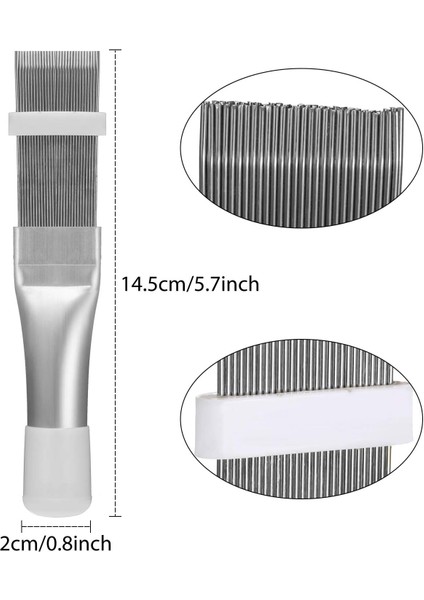 Fırçalar 3 Parça Klima Kondenser Temizleme Fırçası, Paslanmaz Çelik Klima Fin Temizleyici, Buzdolabı Bobini Temizleme Çırpma Fırçası (Yurt Dışından) modelleri