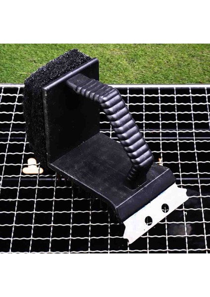 Fırçalar Kazıyıcılı 3'ü 1 Arada Izgara Fırçası, Metal Kıllı Izgara Temizleme Fırçası, Sünger ve Paslanmaz Çelik Kazıyıcı, Paslanmaz + Isıya Dayanıklı (Yurt Dışından) fırsatları