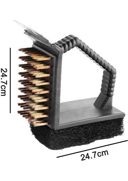 Fırçalar Kazıyıcılı 3'ü 1 Arada Izgara Fırçası, Metal Kıllı Izgara Temizleme Fırçası, Sünger ve Paslanmaz Çelik Kazıyıcı, Paslanmaz + Isıya Dayanıklı (Yurt Dışından) indirimleri