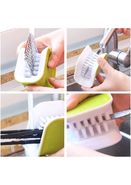 Fırçalar 2 Adet Bıçak Fırça Bıçak ve Çatal Temizleyici Yeşil Fırça Kıl Fırçalama Mutfak Yıkama Için Kaymaz (Yurt Dışından) fiyatları