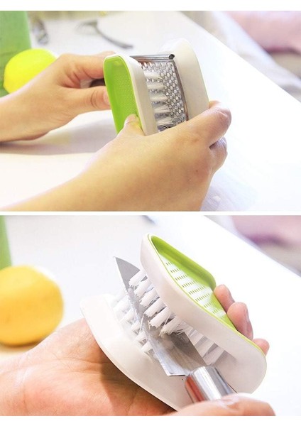 Fırçalar 2 Adet Bıçak Fırça Bıçak ve Çatal Temizleyici Yeşil Fırça Kıl Fırçalama Mutfak Yıkama Için Kaymaz (Yurt Dışından) modelleri