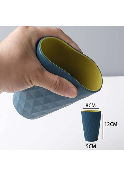 Fırçalar Diş Fırçası Kavanozu Plastik Bardak Banyo Kolye Ucu, Iskandinav Tarzı Tasarım 4 Parça (8×12×5 Cm) (Yurt Dışından) fırsatları