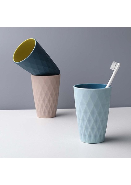 Fırçalar Diş Fırçası Kavanozu Plastik Bardak Banyo Kolye Ucu, Iskandinav Tarzı Tasarım 4 Parça (8×12×5 Cm) (Yurt Dışından) indirimleri