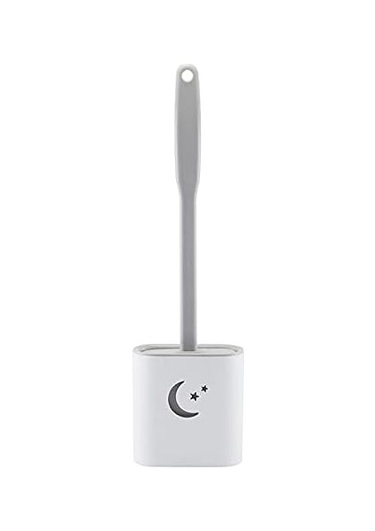 Fırçalar Silikon Tuvalet Fırçası Tutuculu, Banyo Derin Temizleme Kasesi (Gri) (Yurt Dışından)