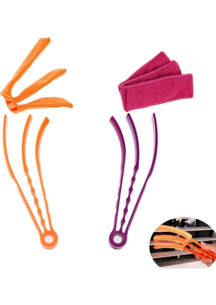 Fırçalar 2 Parça Jaluzi Temizleyici, Mikrofiber Kapaklı Radyatör Temizleyici, Perde ve Fırça Temizliği Için Ideal (Yurt Dışından) fırsatları
