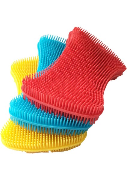 Fırçalar Bulaşık Silikon Sünger - Gıda Sınıfı, Akıllı Mutfak Gereçlerini Temizlemek Için Yapışmaz Sünger Fırça Aksesuarı - 3 Adet (Yurt Dışından)