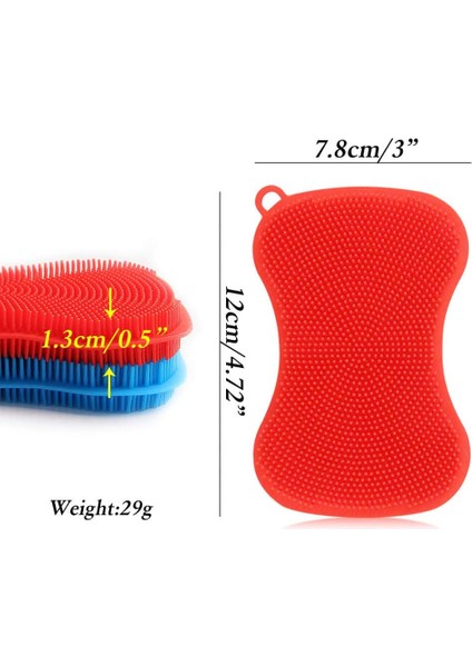 Fırçalar Bulaşık Silikon Sünger - Gıda Sınıfı, Akıllı Mutfak Gereçlerini Temizlemek Için Yapışmaz Sünger Fırça Aksesuarı - 3 Adet (Yurt Dışından) fiyatları