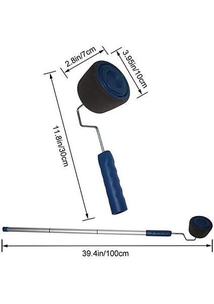 Fırçalar Boya Rulosu Fırça Seti, Teleskopik Çubuklu Boyama Sapı Alet Seti, Duvar Baskı Fırçası, Duvarları ve Tavanları Boyamak Için Akıllı Boya Rulosu Aplikatörü (Yurt Dışından) modelleri