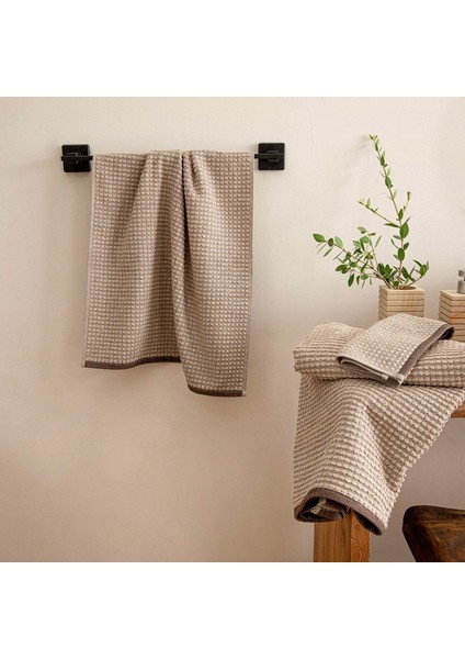Dannien Banyo Havlusu 85X150 cm Bej/koyu Kahve fiyatları