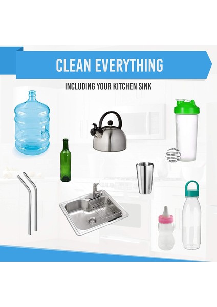 Fırçalar Bottle Brush Cleaner 5'li Paket - Uzun Şişe ve Pipet Temizleme Fırçası - Mutfak Tel Ovma Seti (Yurt Dışından) indirimleri