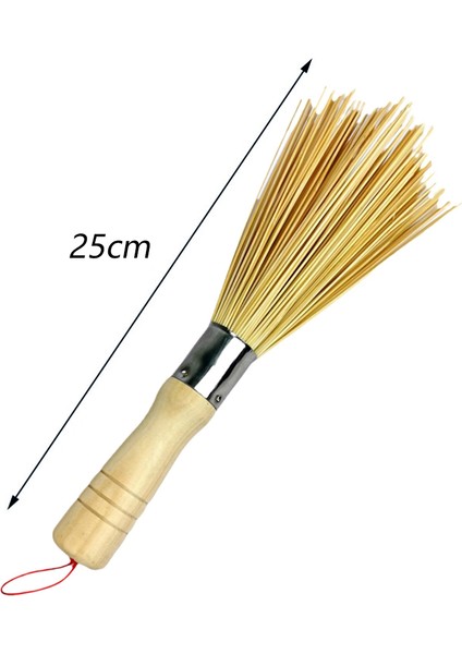 Fırçalar 2 Pot Fırçalar Mutfak Temizleme Tenceresi Ahşap Saplı Bambu Ev Bambu Fırça (Yurt Dışından) fiyatları