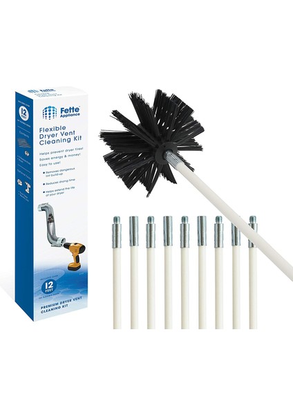 Fırçalar Esnek Kurutucu Havalandırma Temizleme Seti, Saç Çıkarıcı, 12 Feet'e Kadar Uzatılabilir, Sentetik Fırça Başlığı (Yurt Dışından) fırsatları