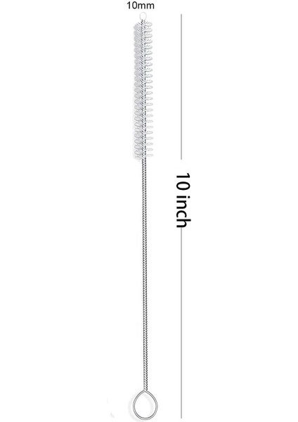 Fırçalar Uzun Saman Fırçası, Naylon Boru Boru Temizleyici 10-Ihch x 2/5-Inç, 10'lu Set, Şeffaf Beyaz, Paslanmaz Çelikten Yapılmış (Yurt Dışından) fırsatları