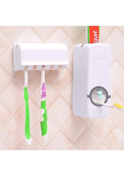 Fırçalar 5 Brothers Holder Otomatik Diş Temizleme Distribütörü, Diş Fırçası ve Diş Desteği Duvar Distribütörü (Yurt Dışından)