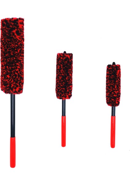 Fırçalar Araba Jant Temizleme Fırçası Seti (3'lü Paket) - Metal Içermeyen Sentetik Jant Yün Jant Fırçası, Araba Detaylandırma Jant Fırçası (Yurt Dışından) fiyatları