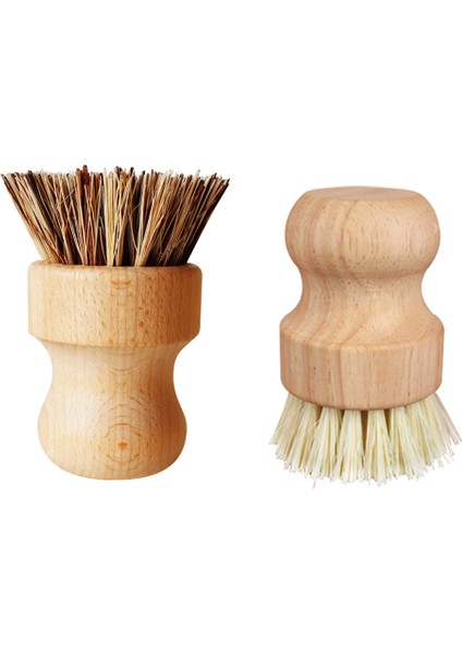 Fırçalar 2 Mutfak Ahşap Tava Fırçaları Mutfak Temizleme Fırçaları Ahşap Bulaşık Yıkama Fırçaları (Yurt Dışından)