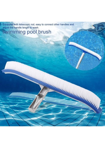 Fırçalar Yüzme Havuzu Plastik Fırça 18 Inç Alt Duvarlar Fayans Zemin Temizleme Alüminyum Konektör Kir Yosun Gölet Spa Kaplıca Araçları Malzemeleri (Yurt Dışından) modelleri
