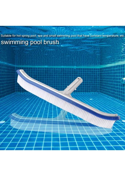 Fırçalar Yüzme Havuzu Plastik Fırça 18 Inç Alt Duvarlar Fayans Zemin Temizleme Alüminyum Konektör Kir Yosun Gölet Spa Kaplıca Araçları Malzemeleri (Yurt Dışından) fırsatları