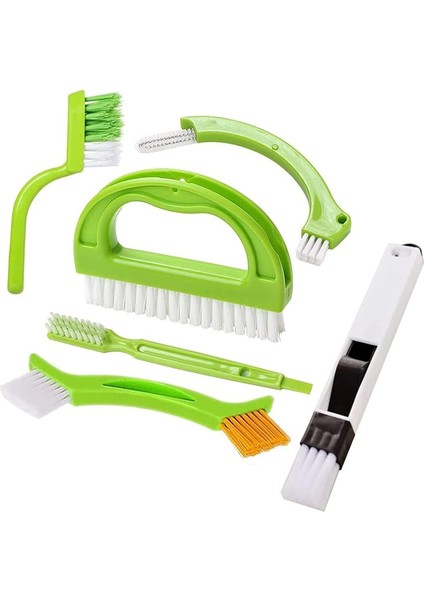 Fırçalar 6 Parça Fayans Harç Fırçası, Fayans Harç Fırça Seti, Fayans Harç Temizleme Fırçası, Banyo Mutfak Zemin Ev Için (Yeşil) (Yurt Dışından)