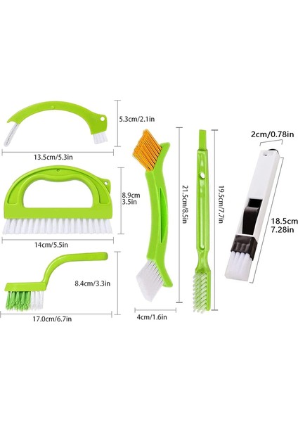Fırçalar 6 Parça Fayans Harç Fırçası, Fayans Harç Fırça Seti, Fayans Harç Temizleme Fırçası, Banyo Mutfak Zemin Ev Için (Yeşil) (Yurt Dışından) modelleri